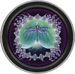 Dragonfly Round Stash Tin - Mike Dubois Image