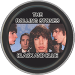 Rolling Stones Black & Blue Round Stash Tin Image