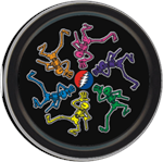 Grateful Dead Dancing Skeletons Round Stash Tin Image