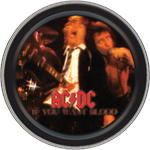 AC/DC If You Want Blood Round Stash Tin Image