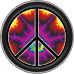 Peace Explosion Round Stash Tin Image