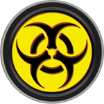 Biohazard Round Stash Tin Image