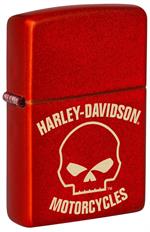 Harley-Davidson Metallic Red Design Zippo Lighter Image