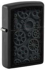 Steampunk Black Matte Zippo Lighter Image