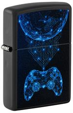 Gaming Black Matte Zippo Lighter Image