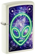 Glowing Alien Design Glow in the Dark Design Zippo Lighter IMAGE