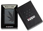Cannabis Design Black Matte Zippo Lighter image