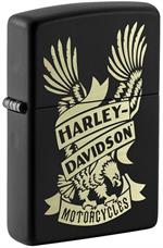 Harley-Davidson Black Matte Zippo Lighter image