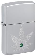  Cannabis Crystal Laser Engraved Design Zippo Lighter image
