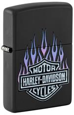 Harley Davidson Bar & Shield Black Matte Zippo Lighter image