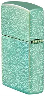 Atomic Cannabis High Polish Green 360 Design Zippo Lighter image