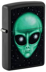 Alien Leaf Blacklight Design Zippo Lighter image