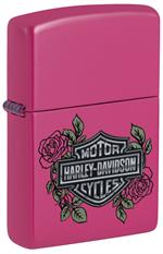 Harley-Davidson Roses Pink Frequency Zippo Lighter image