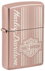 Harley-Davidson High Polish Rose Gold Zippo Lighter image