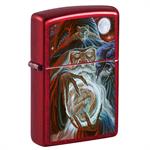 Ed Beard Wizard Candy Apple Red Image Zippo Lighter - Black Ball Corp Exclusive IMAGE
