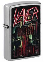 Slayer Reign in Blood Street Chrome Zippo Lighter Image