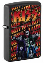 KISS Black Matte Zippo Lighter Image