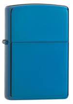 High Polish Blue Zippo Lighter Image