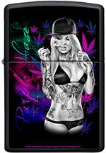 Purple Haze by Daveed Benito - Black Matte Zippo Lighter Image