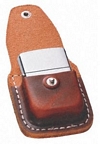 LIGHTER POUCH W/ CLIP - BROWN