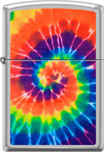 Tie Dye Swirl Chrome Zippo Image