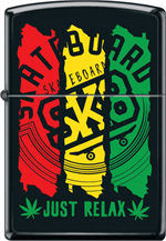 SK8 Just Relax Black Matte Zippo Image