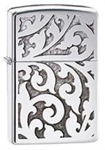 Filigree High Polish Chrome Zippo Lighter Image