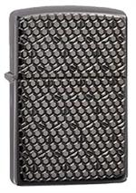 Hexagon Design Black Ice Zippo Lighter Image