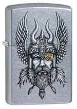 Viking Warrior Design Street Chrome Zippo Lighter Image