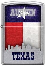 Austin w/ Skyline Street Chrome Zippo Lighter Image
