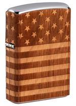 Woodchuck USA American Flag Wrap Zippo Lighter Image
