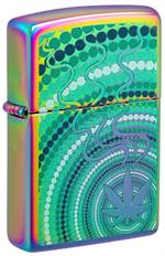 Cannabis Swirl Design Zippo Lighter Image