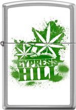 Cypress Hill Brushed Chrome Zippo Lighter Image