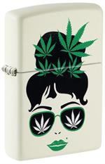 Cannabis Girl - Glow in the Dark Zippo Lighter