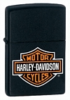 HARLEY LOGO - BLACK MATTE - 218HD.H252