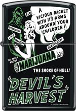 Devil's Harvest Black Matte Zippo Lighter Image