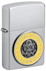 U.S. Army Satin Chrome Zippo Lighter - image