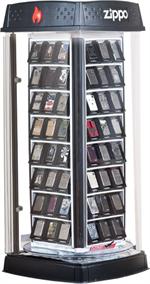 96 PIECE ZIPPO DISPLAY - LIGHT & MOTION COUNTERTOP W/ LOCK