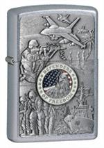 JOINED FORCES EMBLEM ZIPPO LIGHTER - 24457