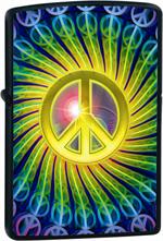 MO PEACE BLACK MATTE ZIPPO LIGHTER - 218-C1008794