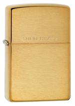 BRUSHED BRASS SOLID - ZIPPO #204