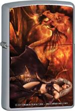 DRAGON'S KEEPER - RENEE BIERTEMPFEL - BRUSHED CHROME ZIPPO - 200CI402330