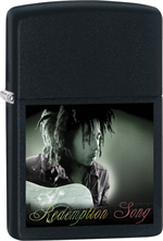 Bob Marley Zippo Lighter - Playing Guitar Black Matte