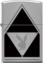 Playboy - Logo Brushed Chrome Zippo