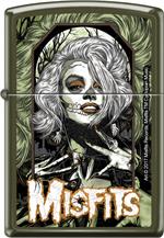 Misfits Zippo Lighter - Original Misfit - Green Matte