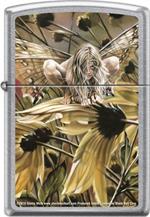 CHAMELEON by: Sheila Wolk Brushed Chrome Zippo Lighter