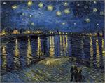 Van Gogh Starlight over Rhone Mini Poster Image