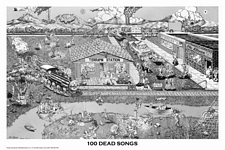 GRATEFUL DEAD - 100 DEAD SONGS POSTER - 36