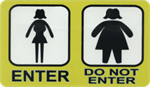 Enter - Do Not Enter - Large - 4.5